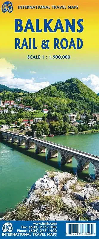 Balkans Rail & Road Travel Map