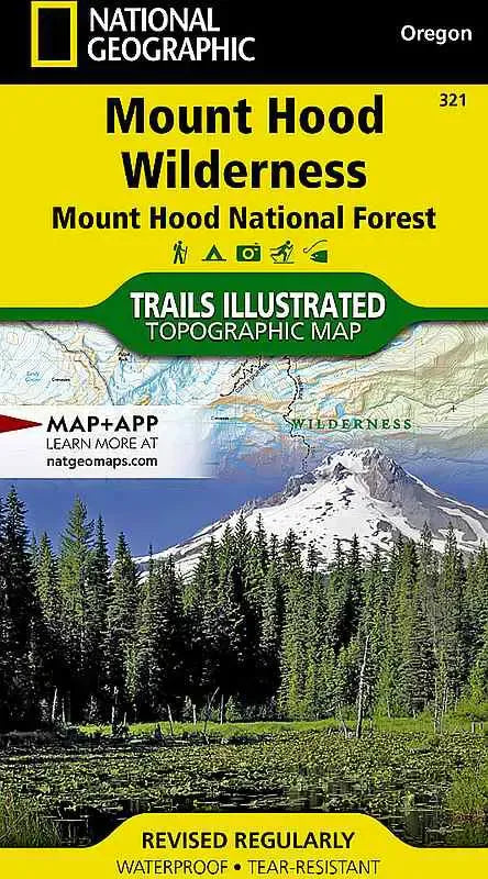 Mt. Hood Wilderness Hiking Map