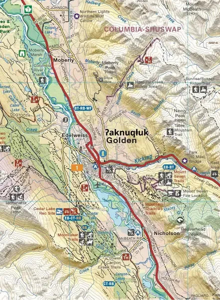East Kootenay Backroads Recreation Map