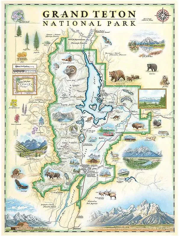 Grand Teton National Park Map