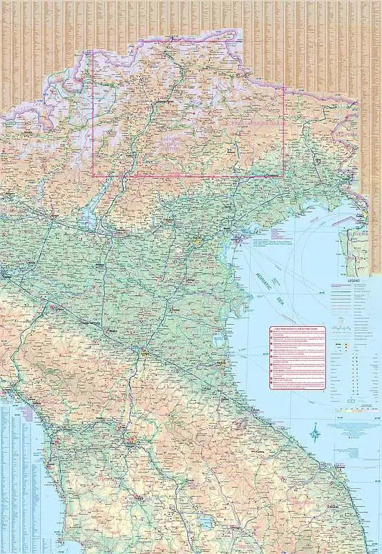 Dolomites & NE Italy Travel Map