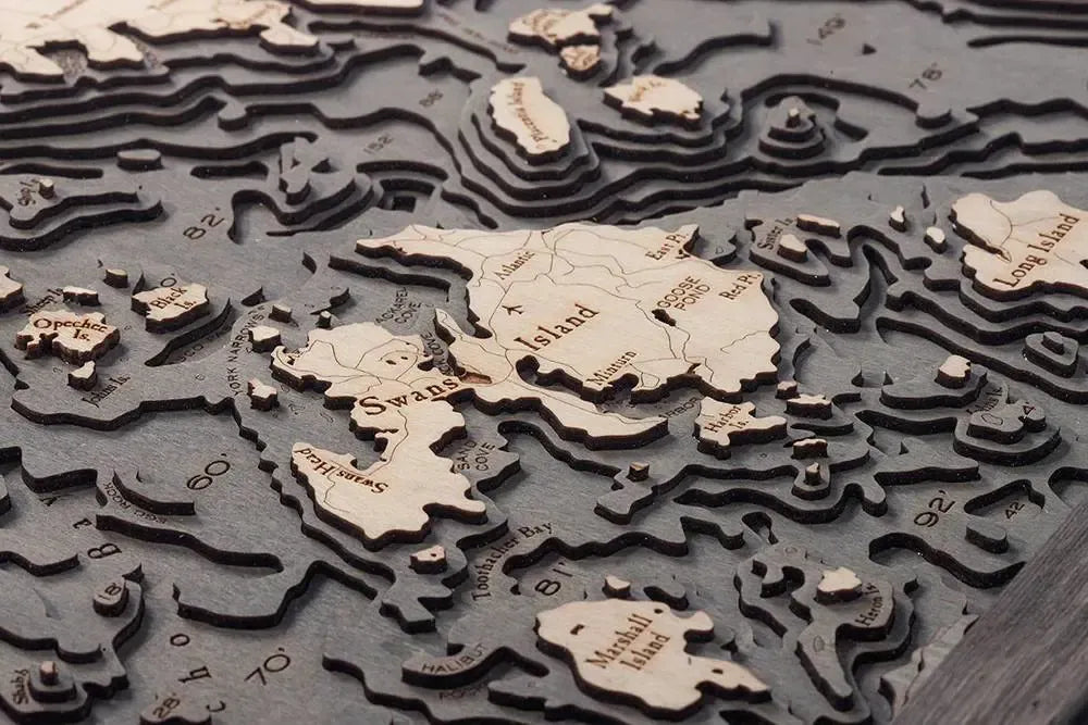 Mount Desert Island, ME Wood Chart