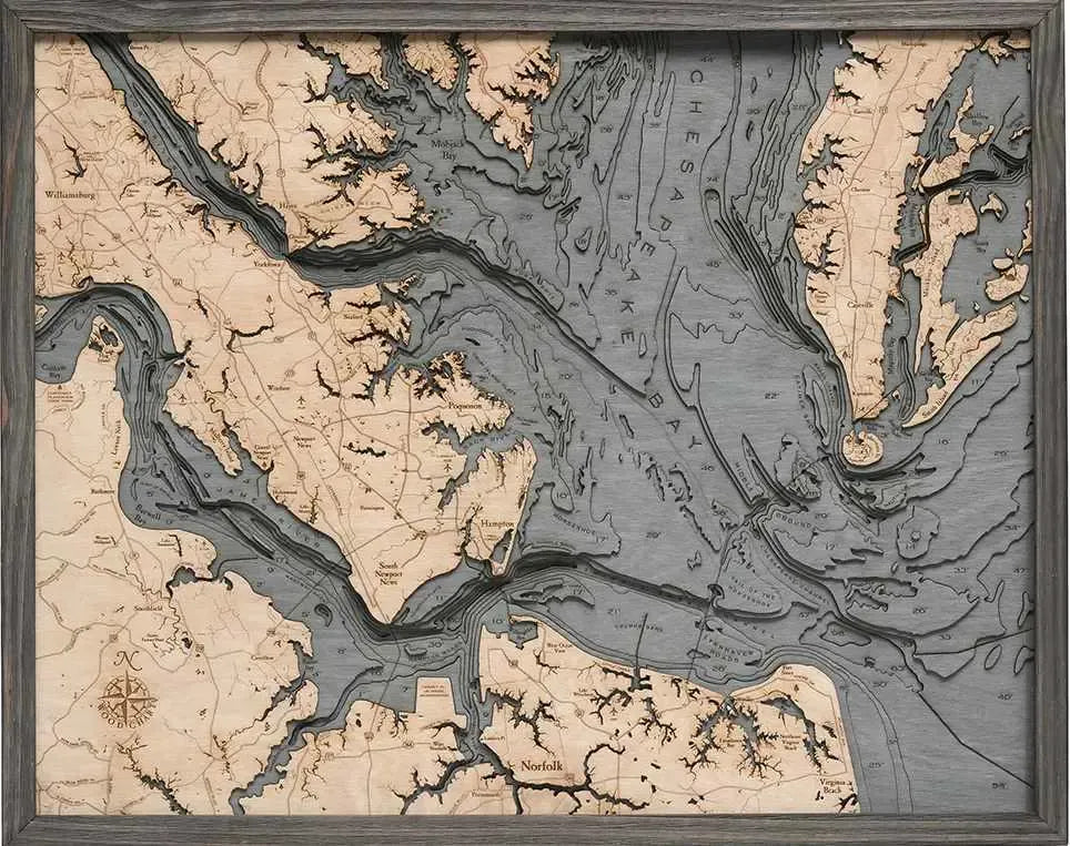 Norfolk, VA Wood Chart
