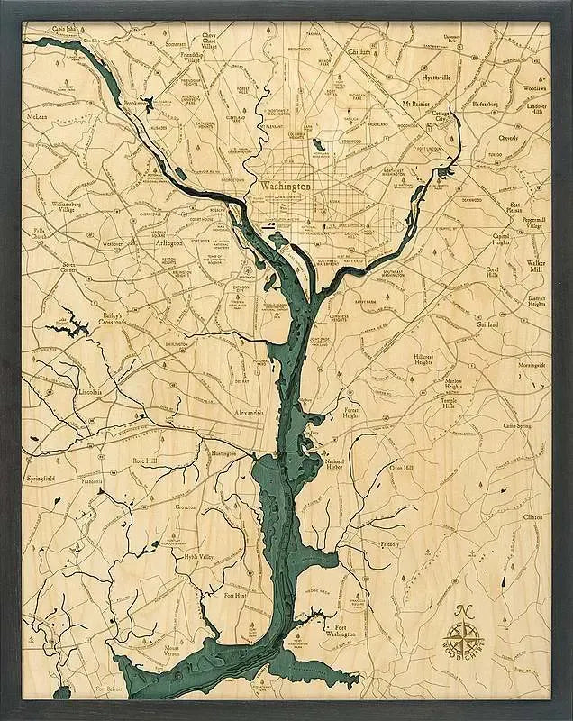 Washington D.C. Wood Chart