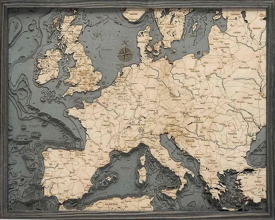 Western Europe Wood Chart