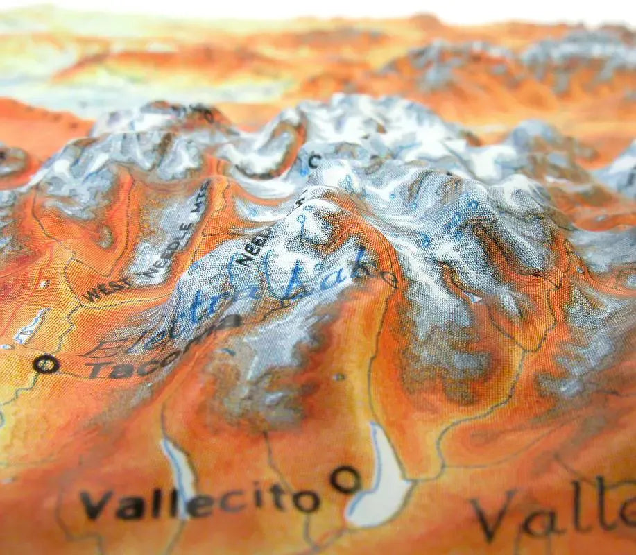 Colorado Raised Relief Map (Raven Colors)