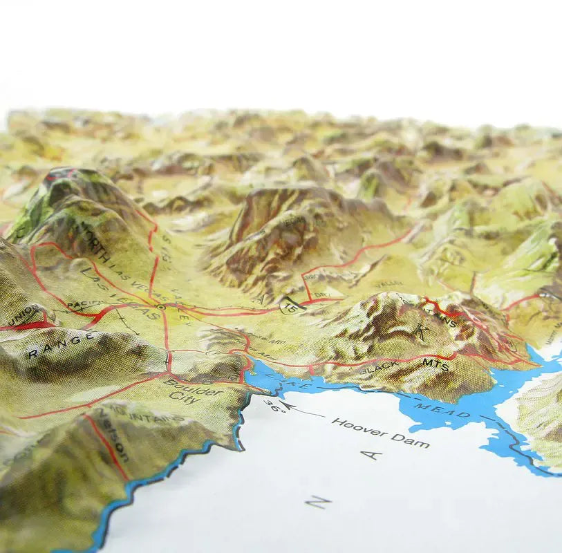Nevada Raised Relief Map