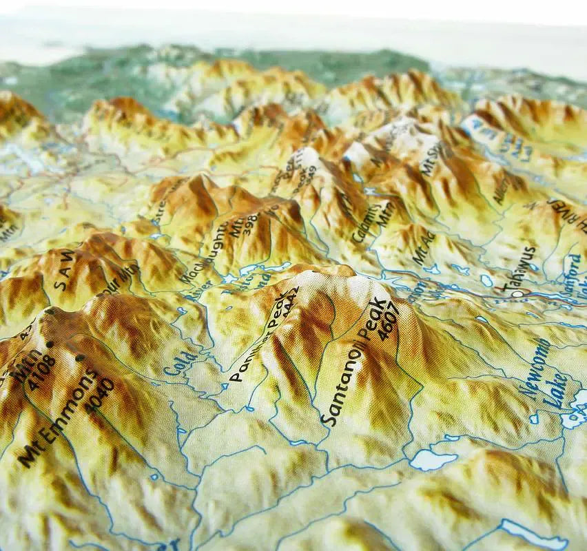 Adirondack Park Raised Relief Map