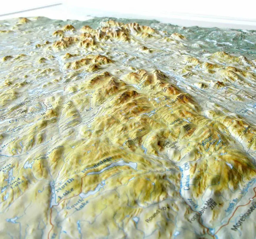 Adirondack Park Raised Relief Map