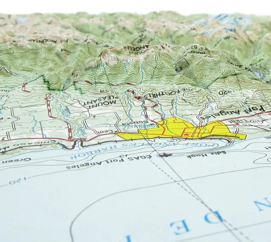 Olympic National Park Raised Relief Map
