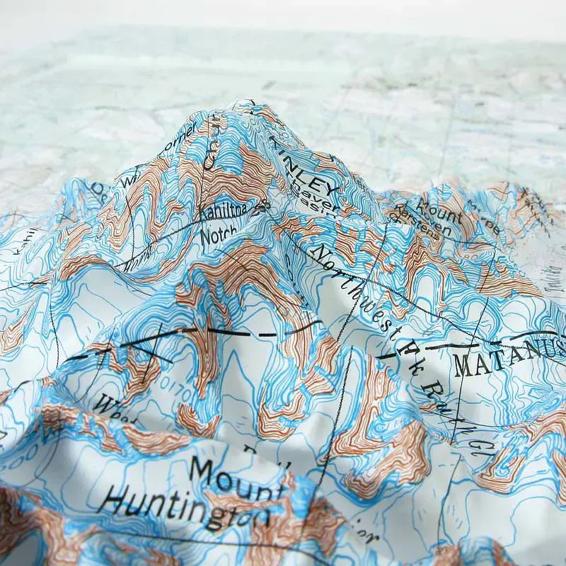 Denali National Park Raised Relief Map