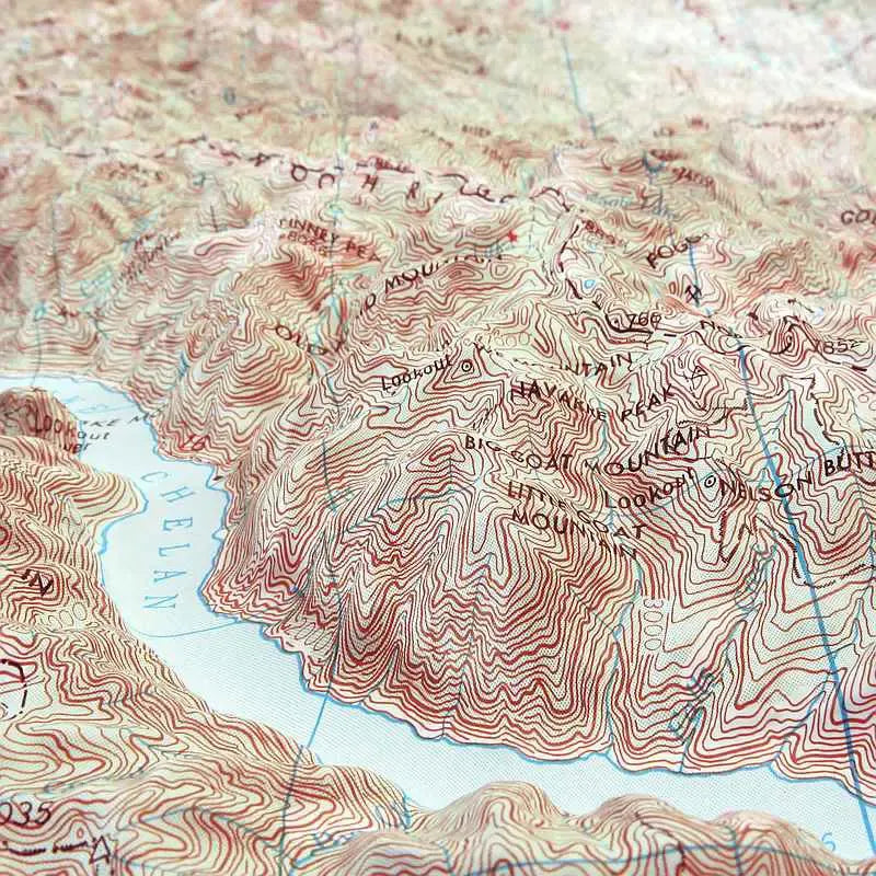 Concrete Raised Relief Map