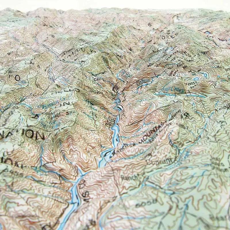 Grangeville Raised Relief Map