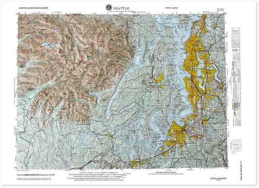 Seattle Raised Relief Map