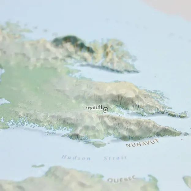 Canada Raised Relief Map