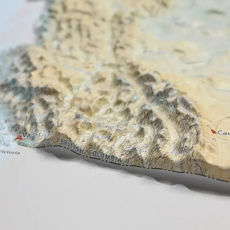 Canada Raised Relief Map