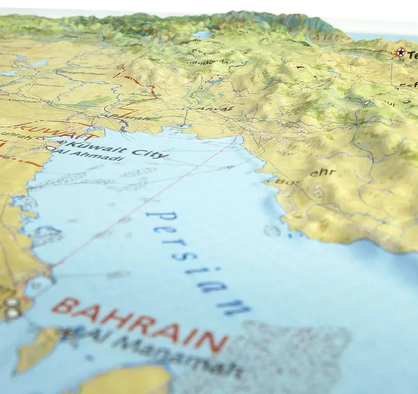Middle East Raised Relief Map