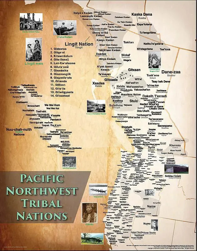 Pacific Northwest Tribal Nations Map