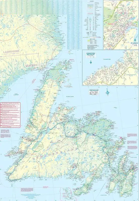 Newfoundland & Labrador Travel Map