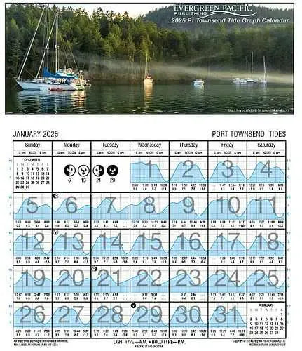 Tide Calendar l Seattle or Port Townsend & San Juan Islands