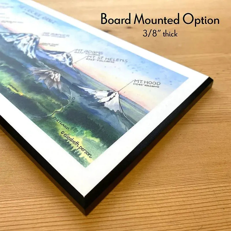 Cascade Range of Washington - Watercolor by Elizabeth Person