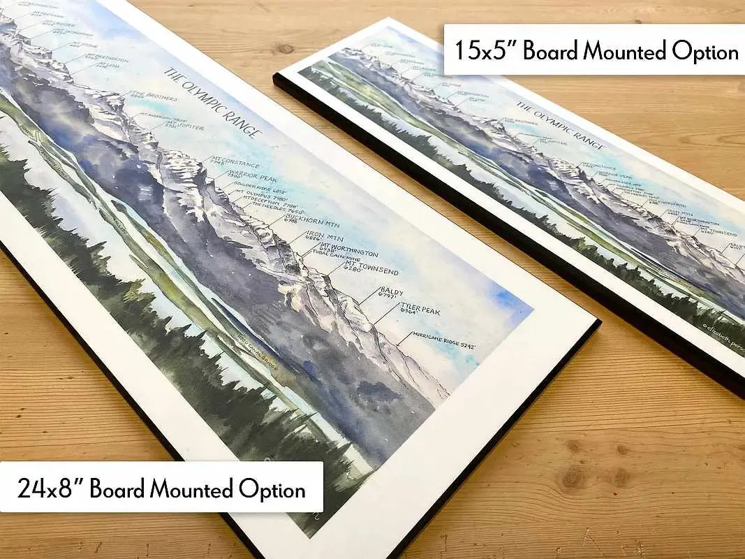 Olympic Mountain Range - Watercolor by Elizabeth Person