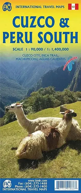 Peru South and Cuzco Travel Map