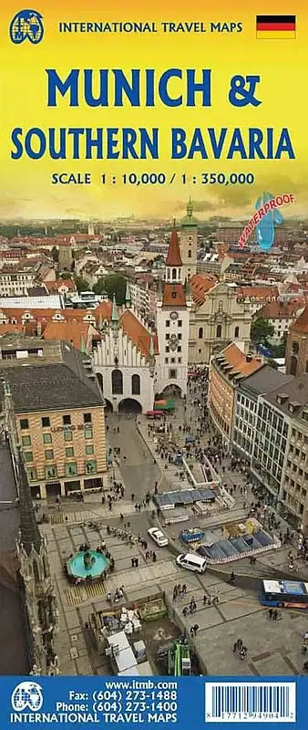 Munich & Southern Bavaria Travel Map