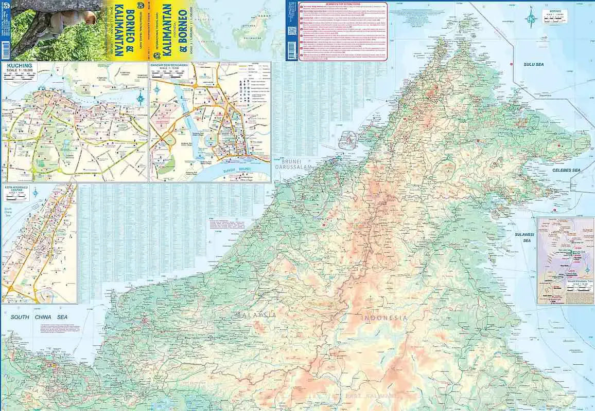 Borneo Road & Travel Map