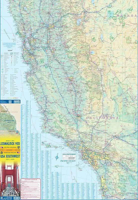 Southwest U.S. Travel Map