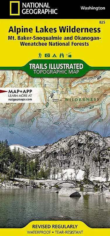 Alpine Lakes Wilderness Area Map