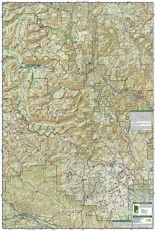Alpine Lakes Wilderness Area Map