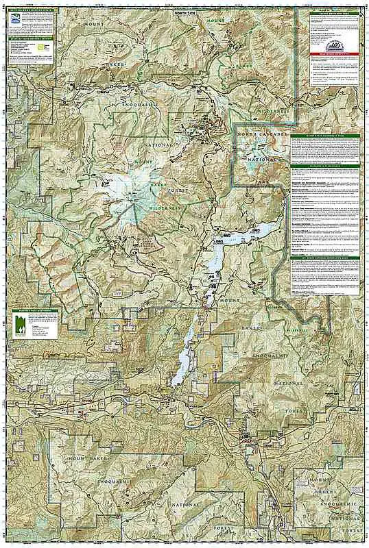Mt Baker - Boulder River Wilderness Area Map