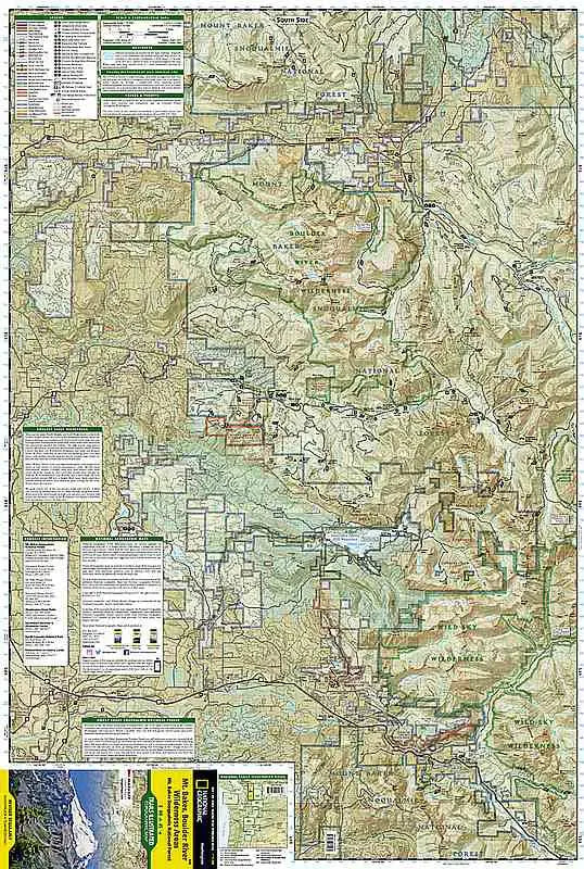 Mt Baker - Boulder River Wilderness Area Map