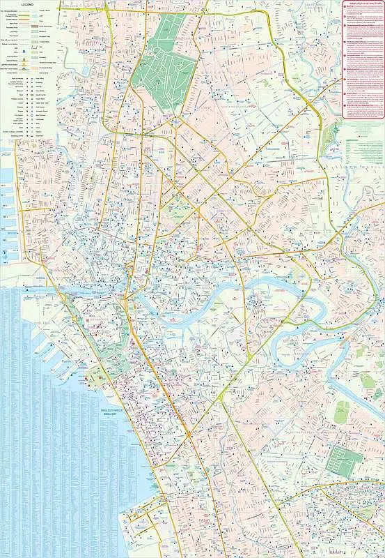Manila & Luzon Island Travel Map