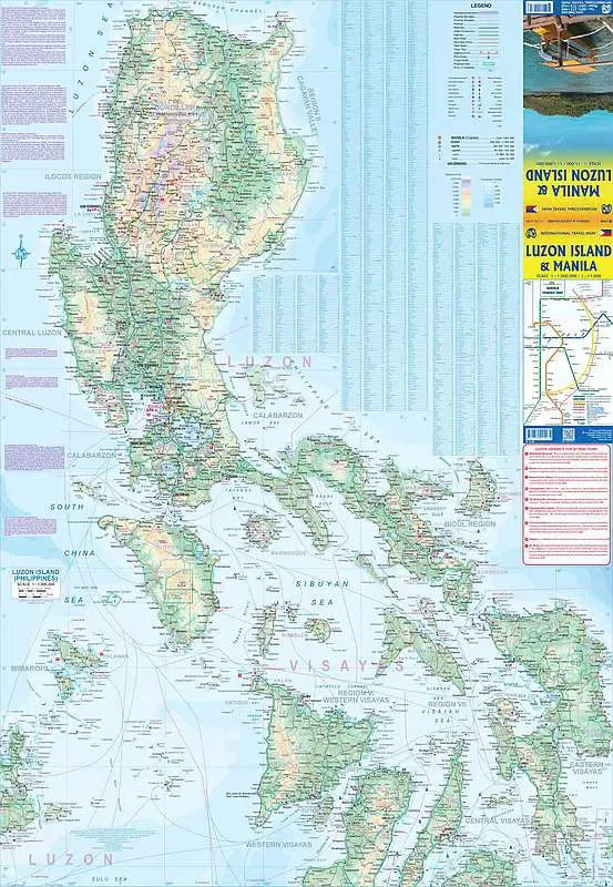 Manila & Luzon Island Travel Map