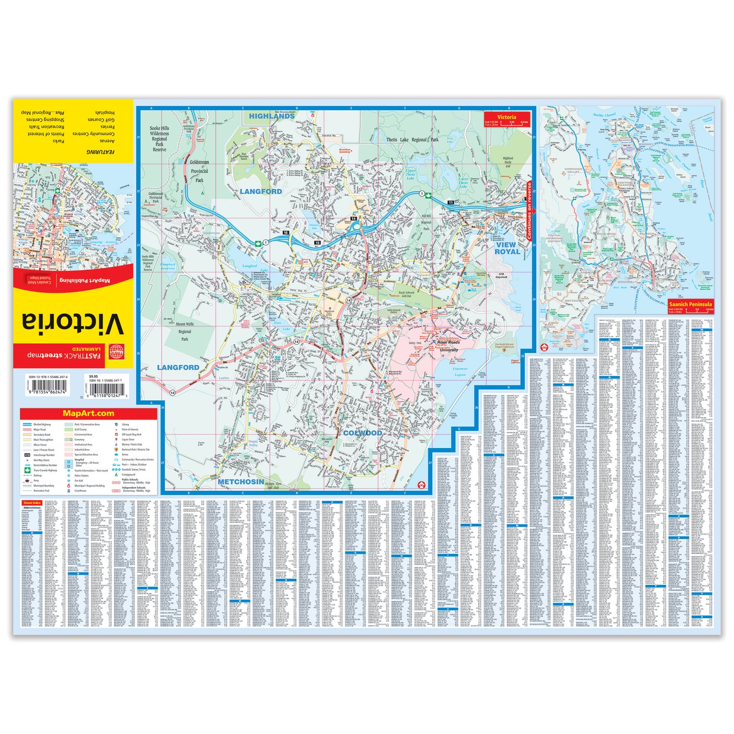 Victoria FastTrack Road Map by Mapart