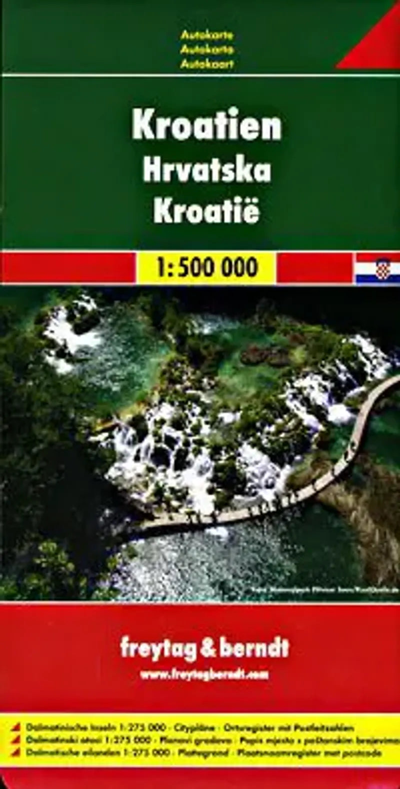 Croatia Travel Map by Freytag & Berndt