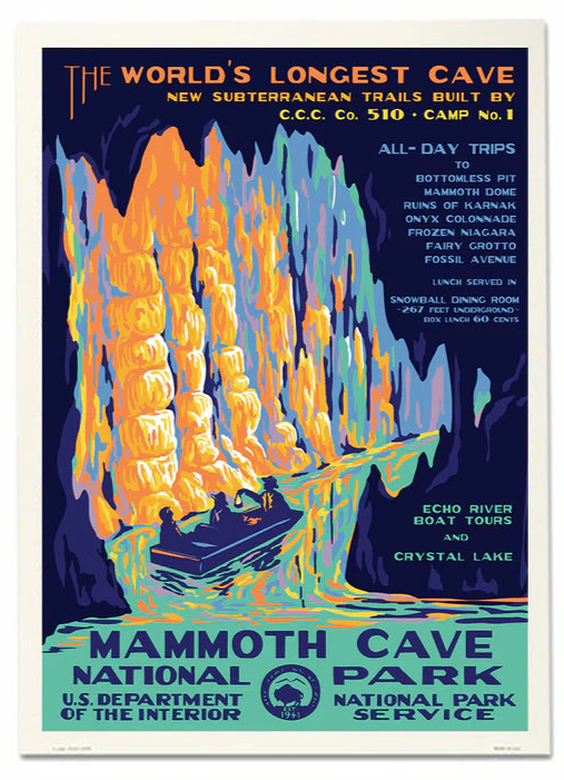 Mammoth Caves National Park WPA Poster