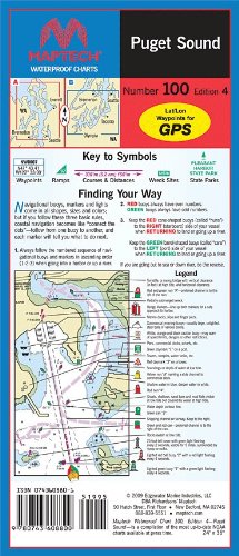 Puget Sound Waterproof Nautical Chart