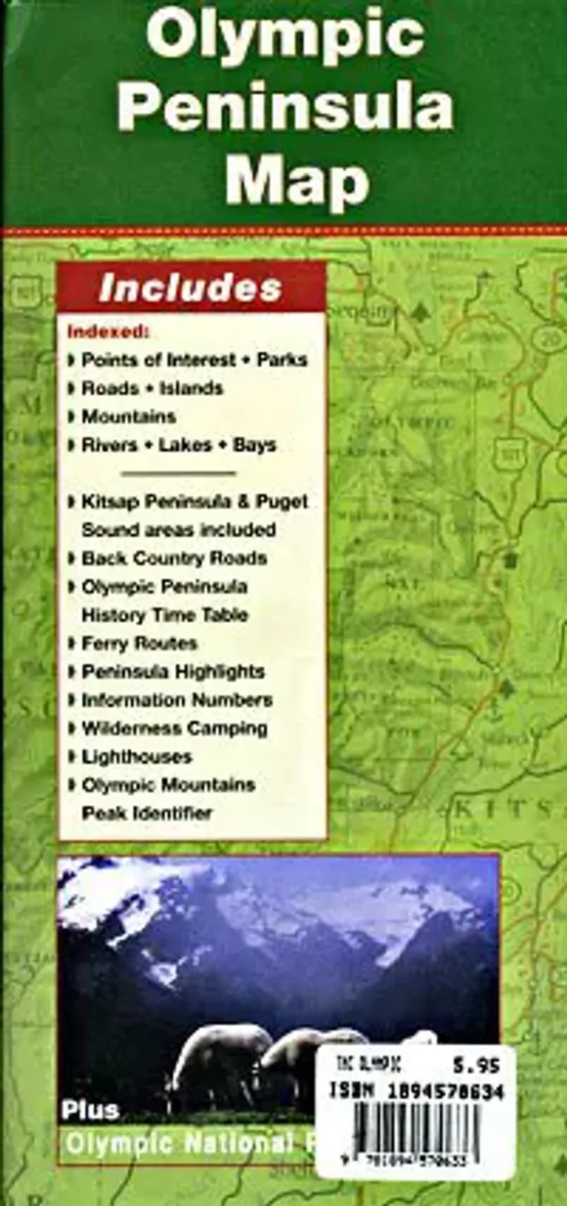 Olympic Peninsula Road & Travel Map