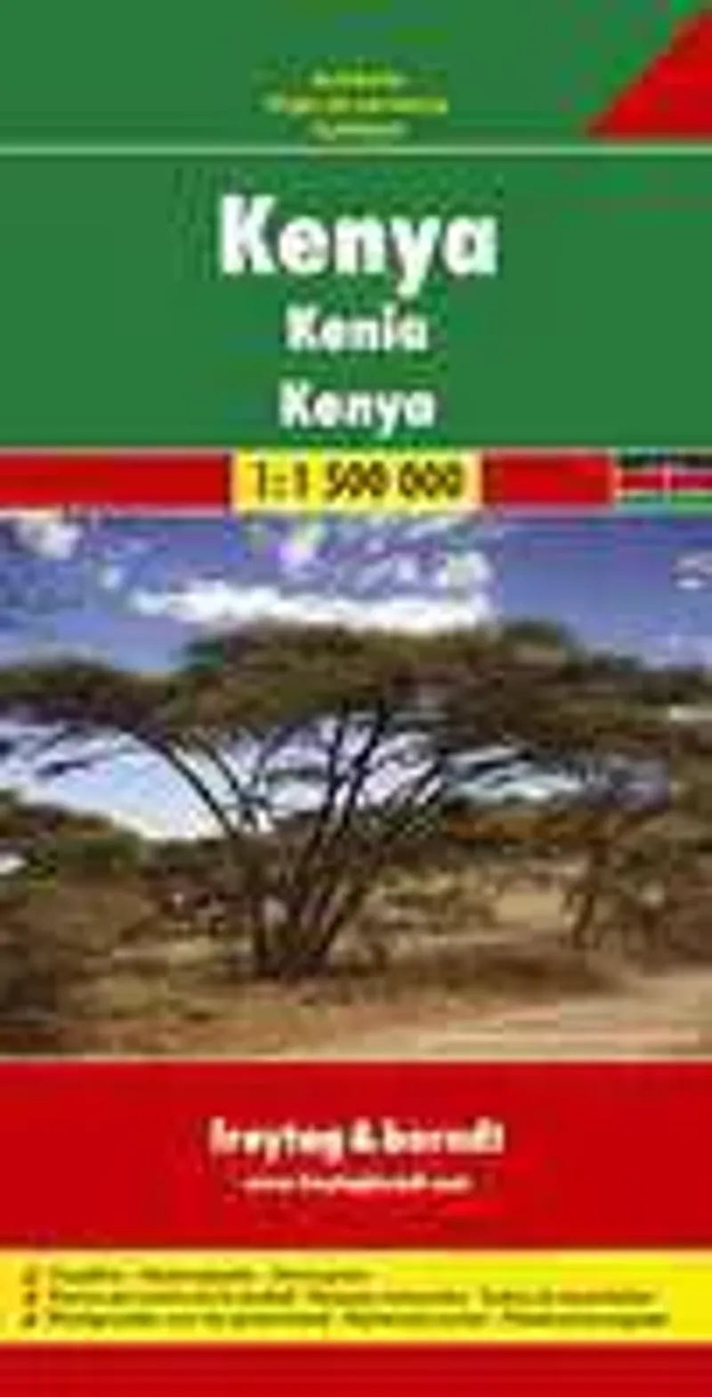 Kenya Travel Map by Freytag & Berndt