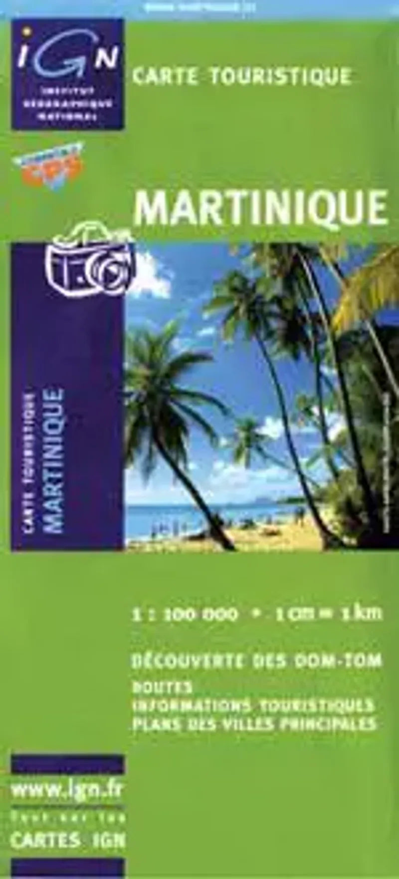Martinique Travel Map by IGN