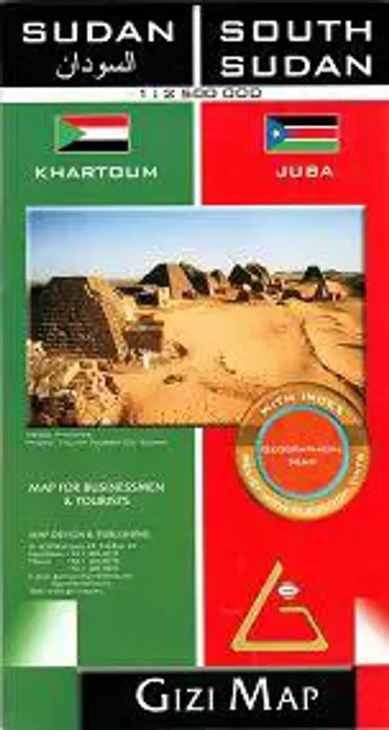Sudan & South Sudan Travel Map by Gizi