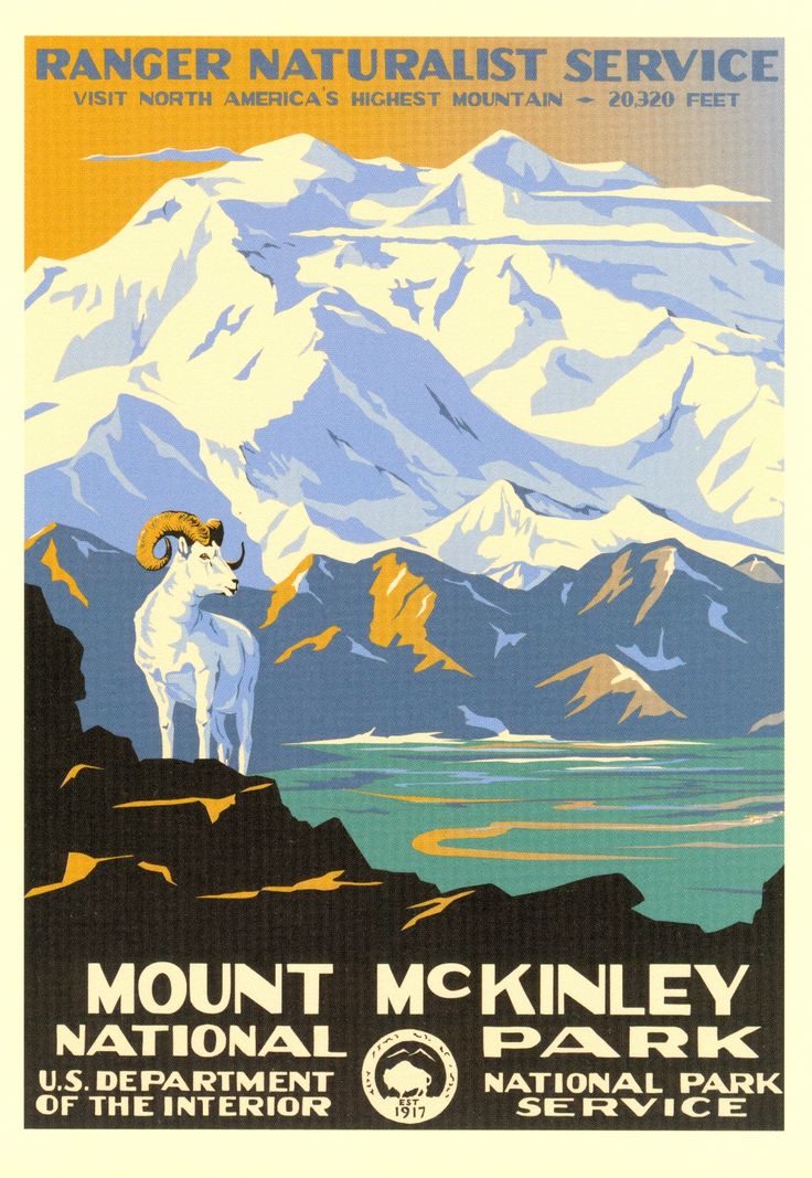 Mount McKinley National Park WPA Poster