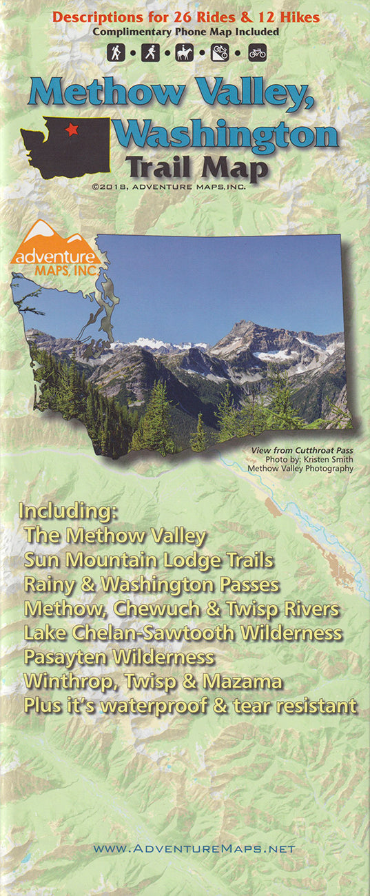 Methow Valley Hiking & Biking Trail Map - Cover