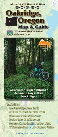Oakridge, Oregon Hiking & Biking Trail Map - Cover