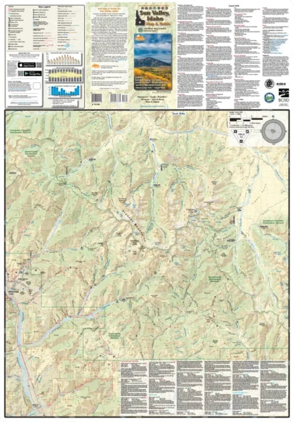 Sun Valley, Idaho Hiking & Biking Trail Map - Map Detail