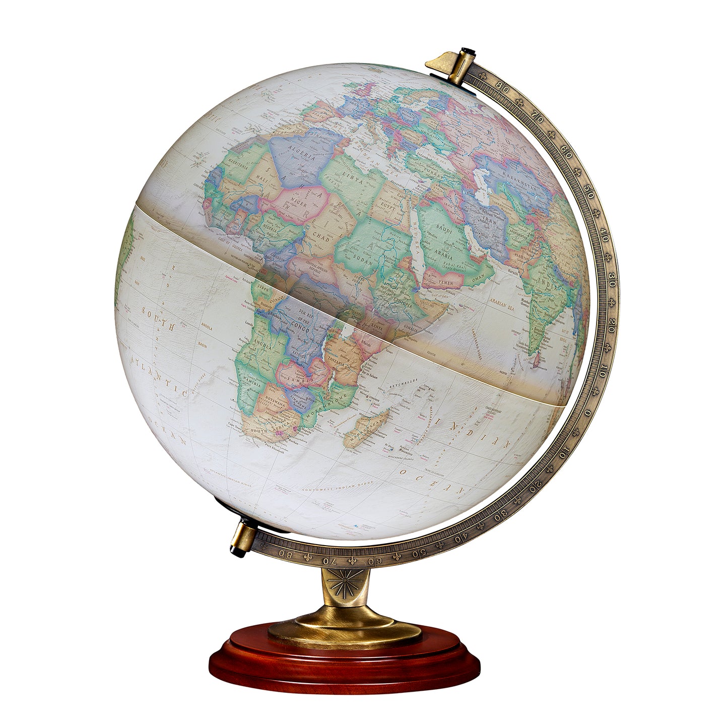 Adams Desktop Globe from Replogle when illuminated