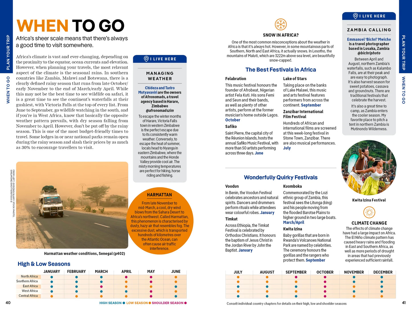 Africa Travel & Guide Book by Lonely Planet - sample page